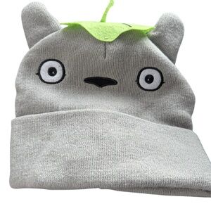 My TOTORO Gray Knit Hat with Totoro Design